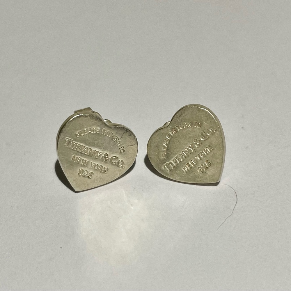 Return to Tiffany heart tag stud earrings in mini